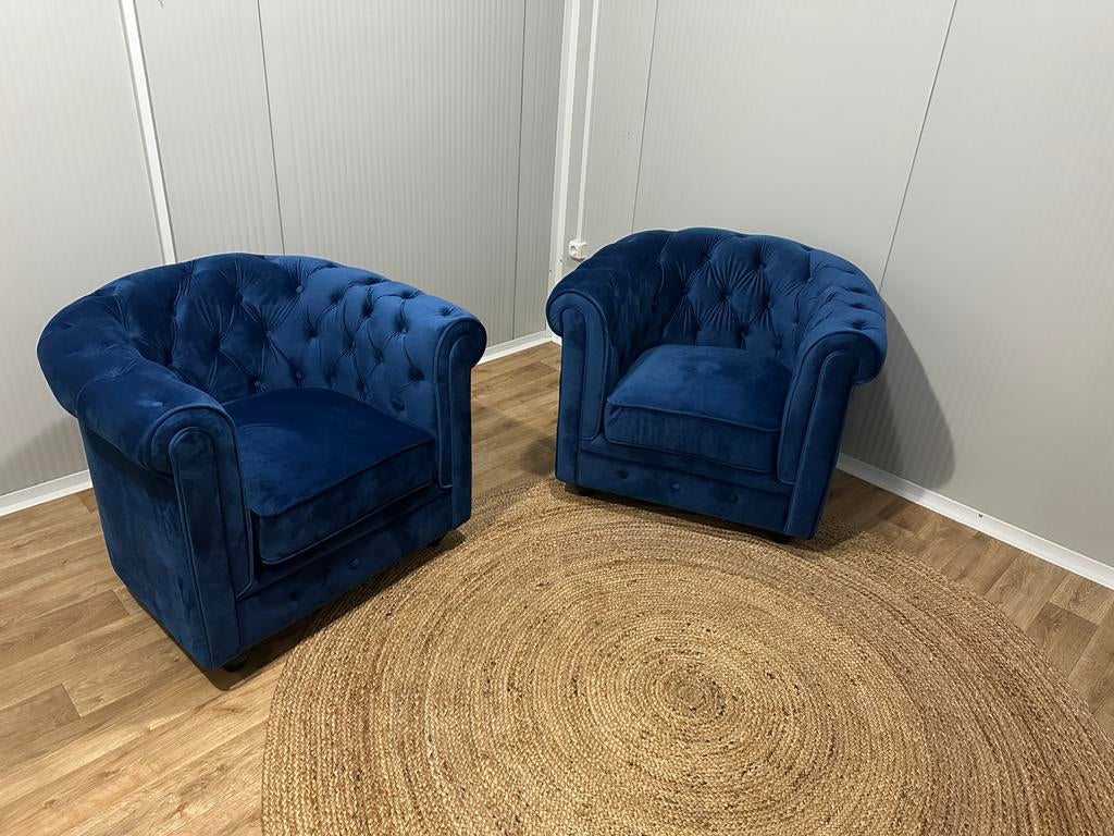 Luxe velvet fauteuils, Huis en Inrichting, Fauteuils, Ophalen, Nieuw