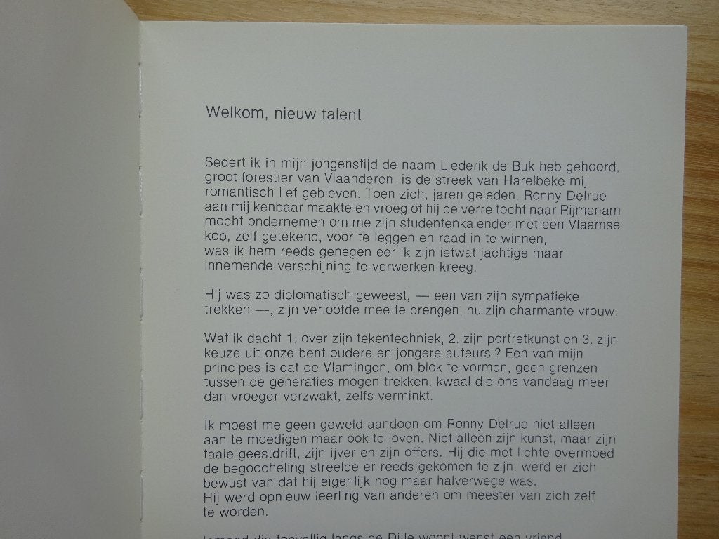 Ronny Delrue, tekeningen 1986, Peinture et dessin, Enlèvement ou Envoi, Comme neuf, Hugo Brutin