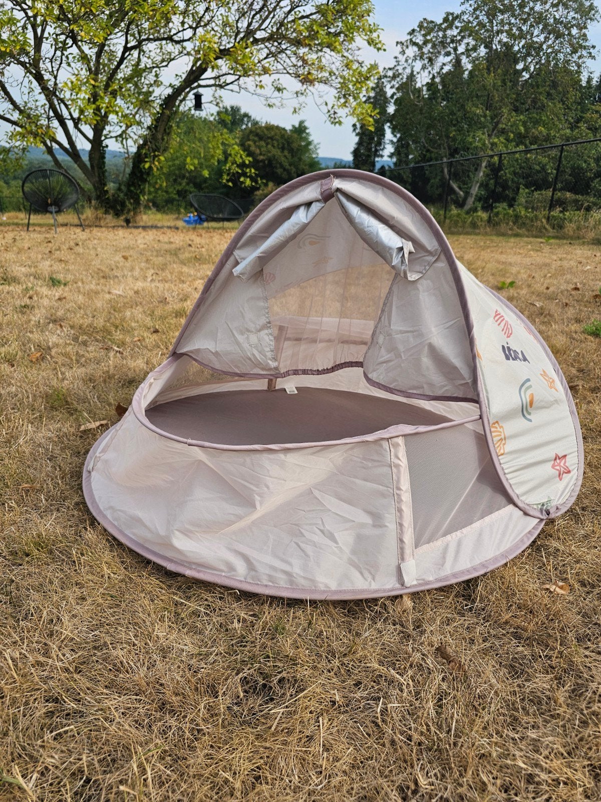 Strandtent baby, Ophalen