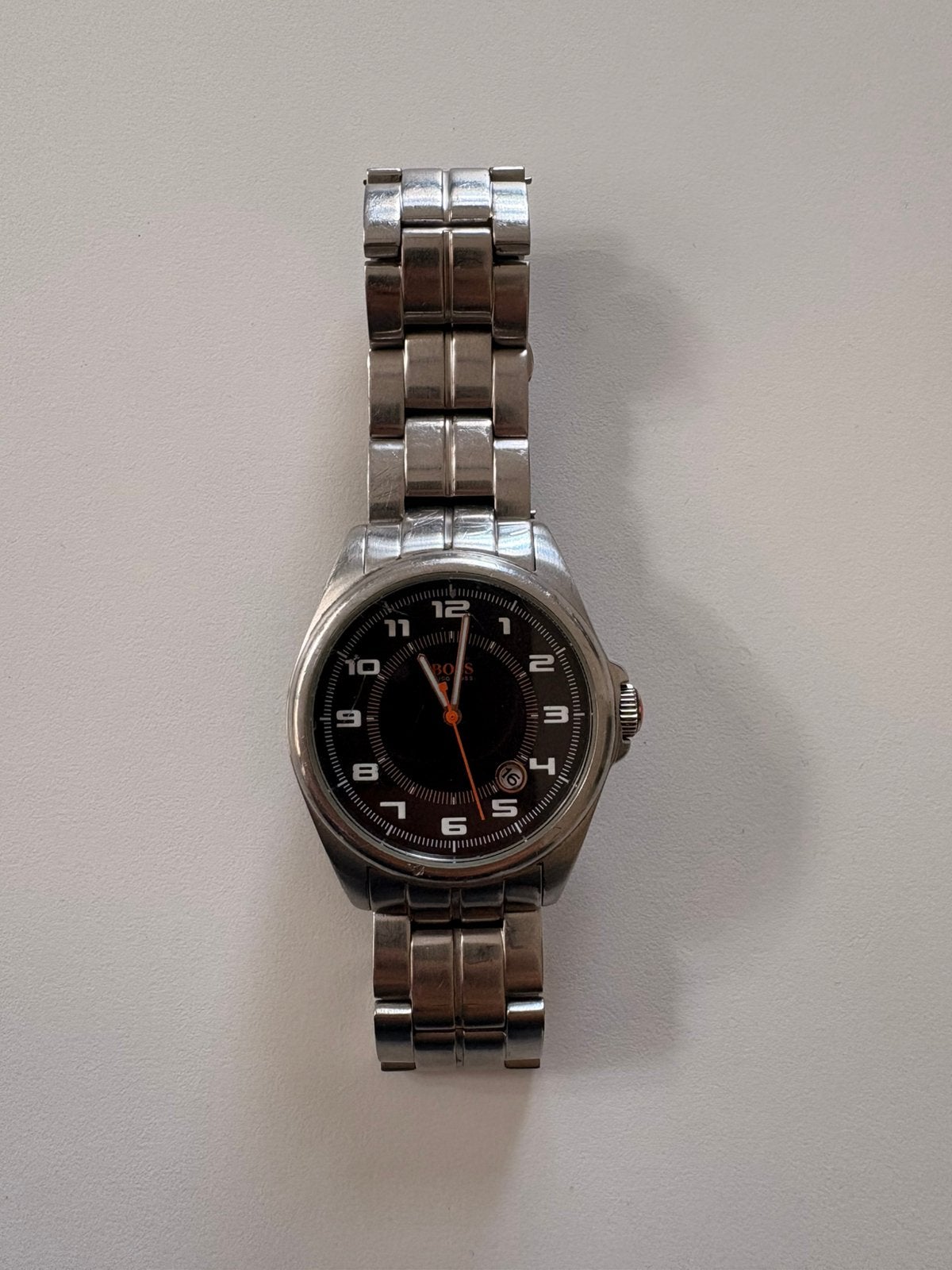 Montre Homme Hugo Boss Orange – Acier – À remettre en marche, Enlèvement ou Envoi, Comme neuf, Acier, Acier