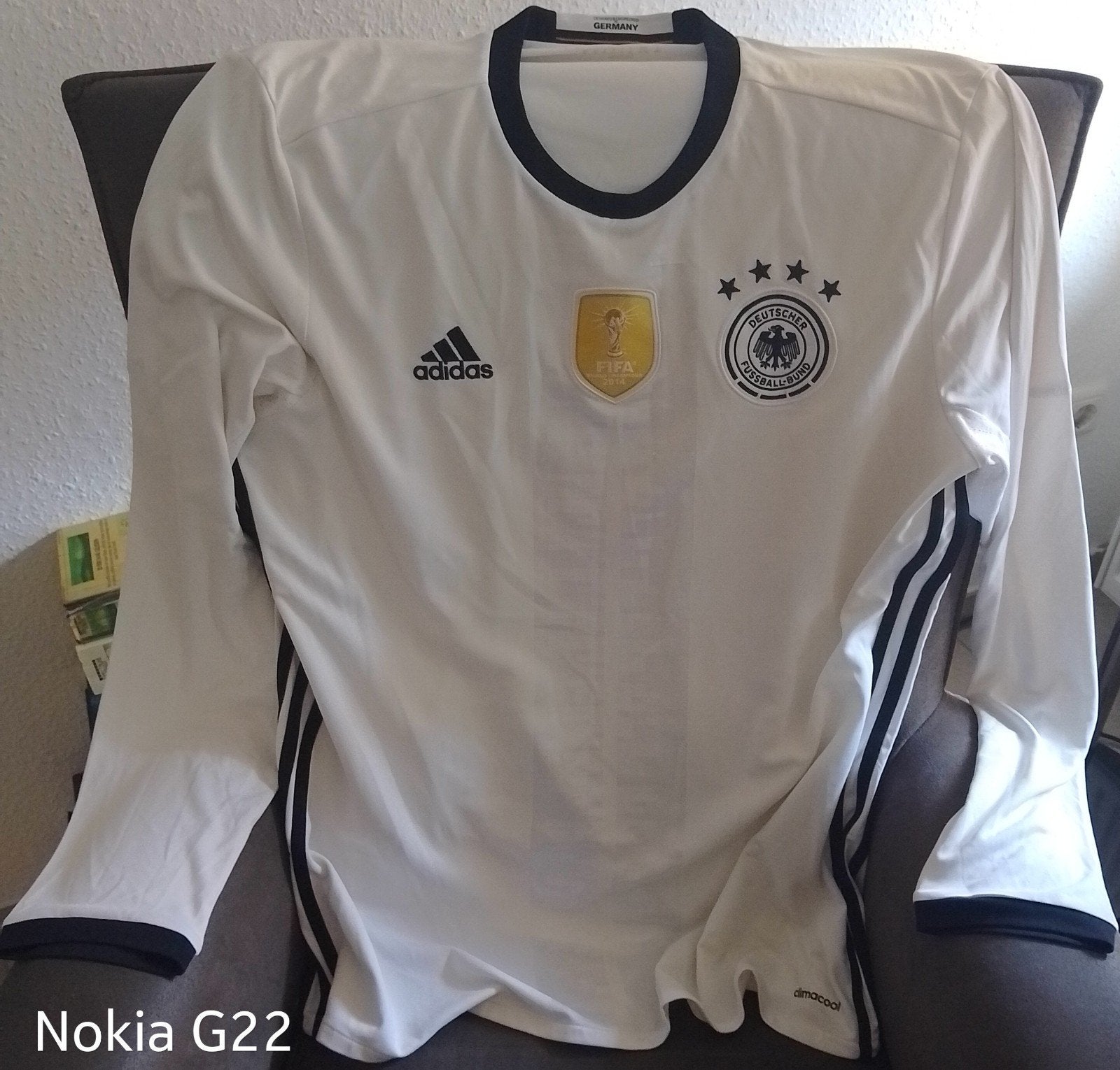 Maillot LS officiel de l'Allemagne pour la Coupe du Monde de, Enlèvement ou Envoi, Comme neuf, Maillot