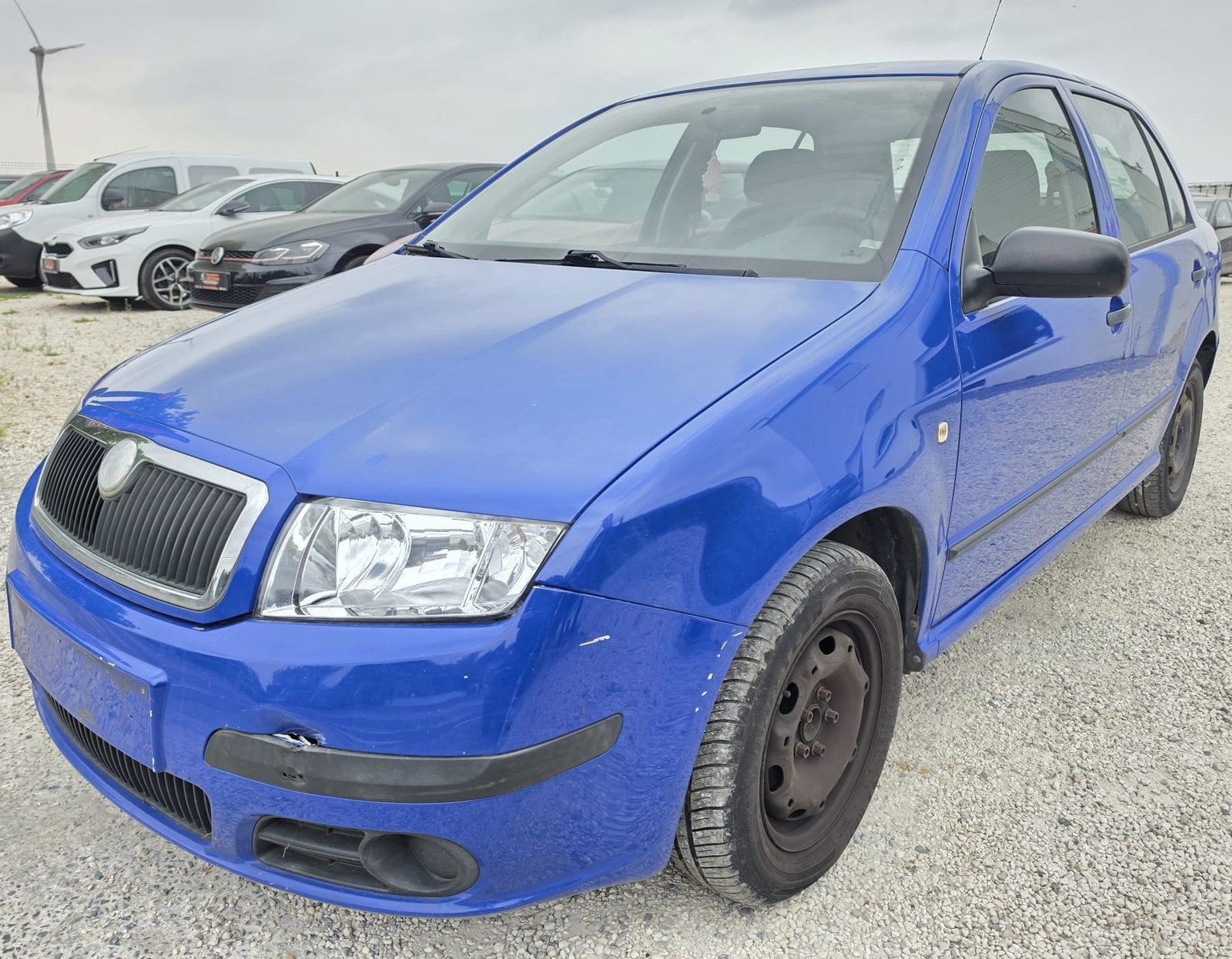 Skoda Fabia 1.2i essence 5 portes, Auto's, Skoda, Voorwielaandrijving, Stof, Zwart, Blauw