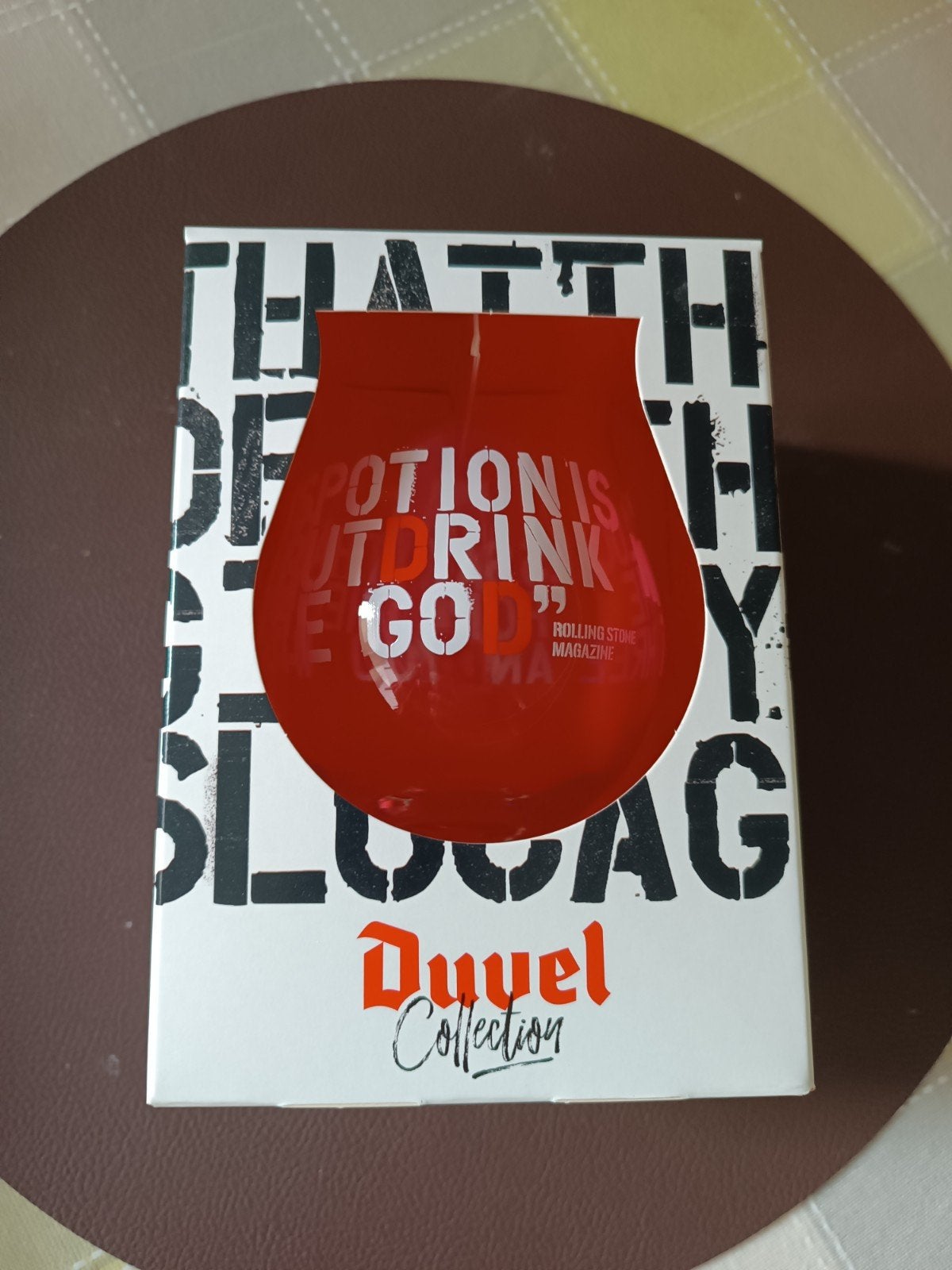 Duvel glas Rolling Stone Magazine, Ophalen of Verzenden