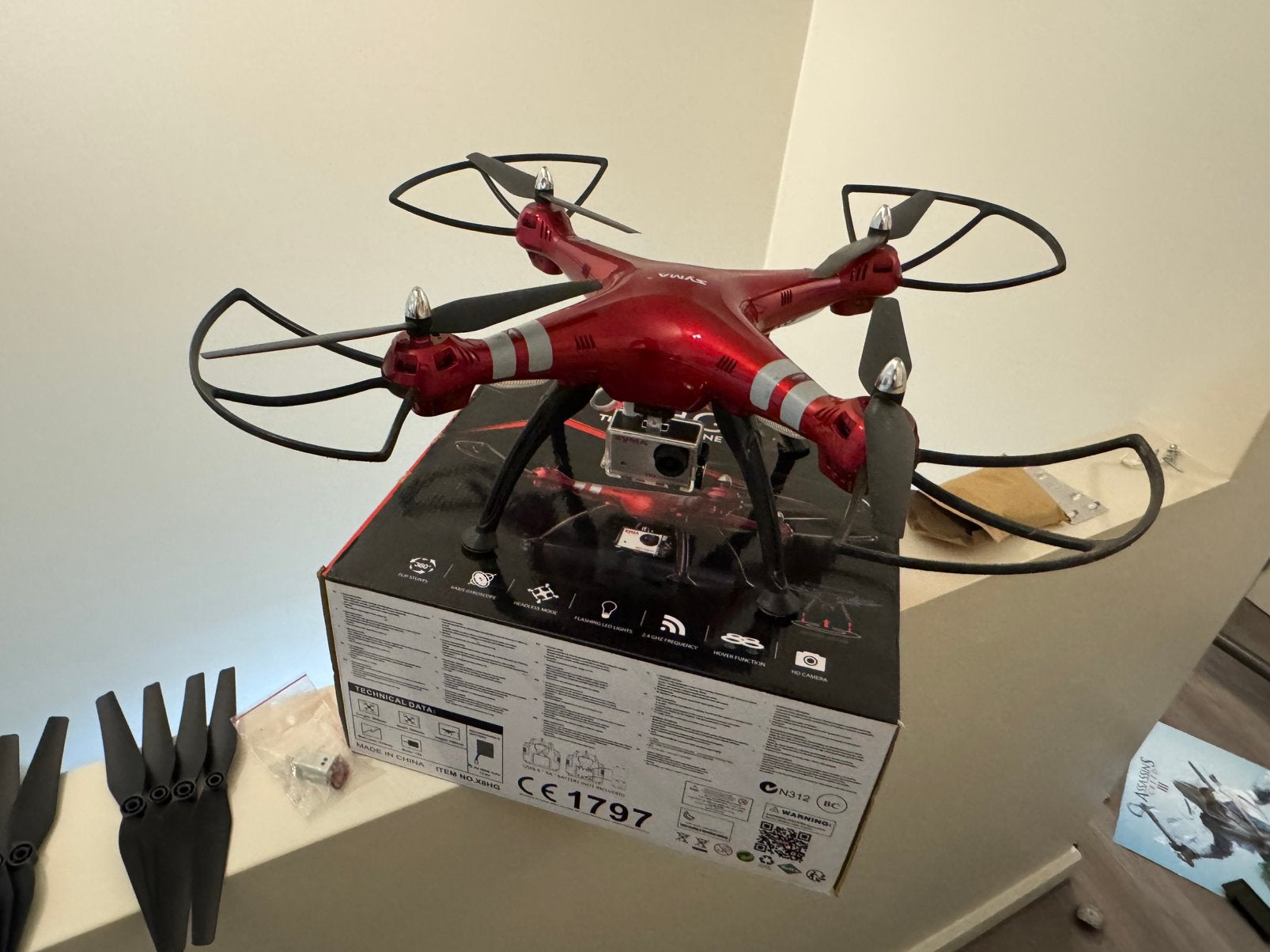 Syma X8HG camera drone, TV, Hi-fi & Vidéo, Drones, Enlèvement, Syma, Maintien d'altitude