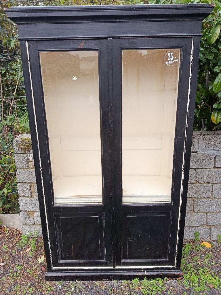 vitrine, Maison & Meubles, Teck, 25 à 50 cm, Avec porte(s), Vintage