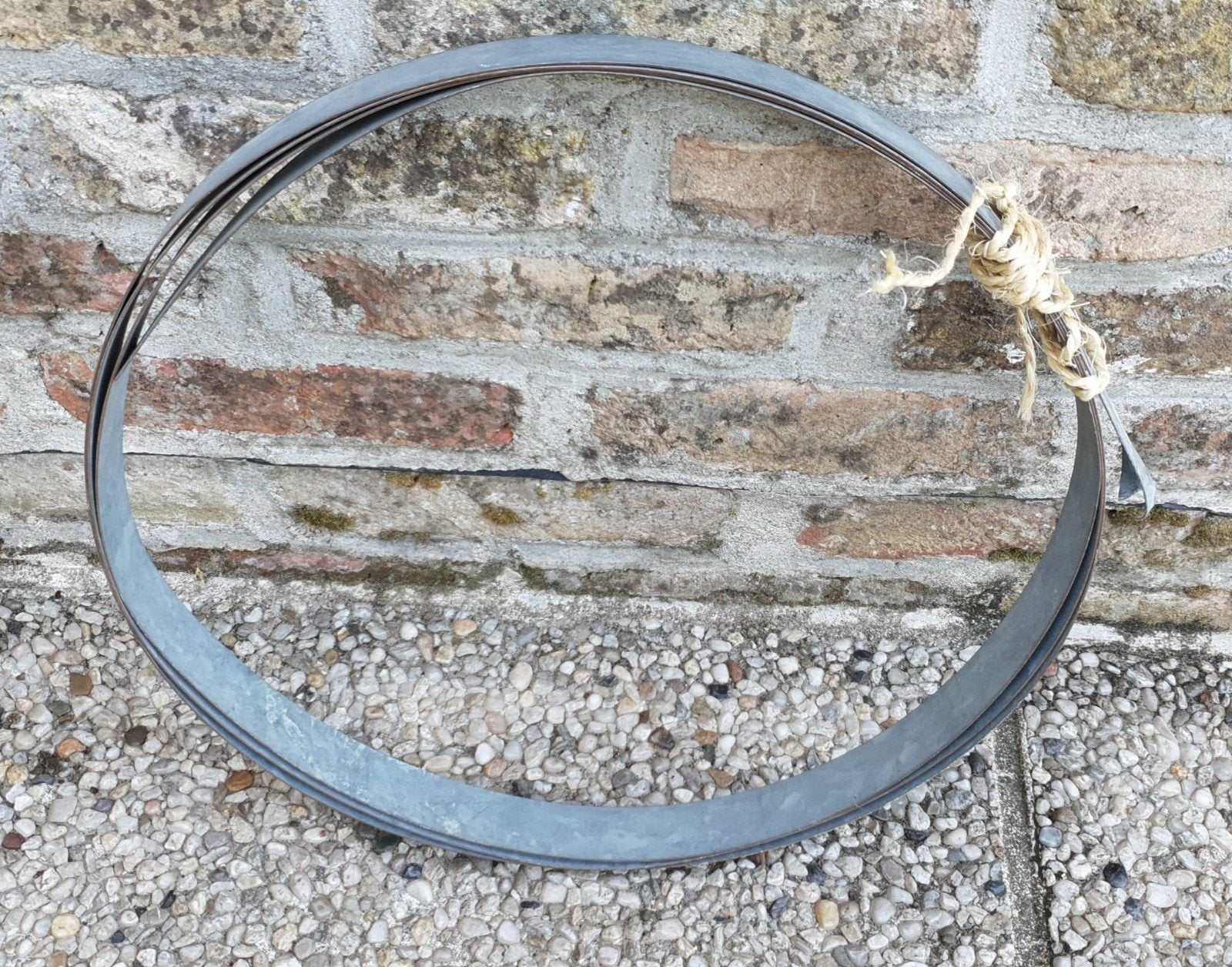 Gegalvaniseerd bandijzer staalband 3,56 meter (30x1mm), Doe-het-zelf en Bouw, Ophalen of Verzenden, Gebruikt, IJzer
