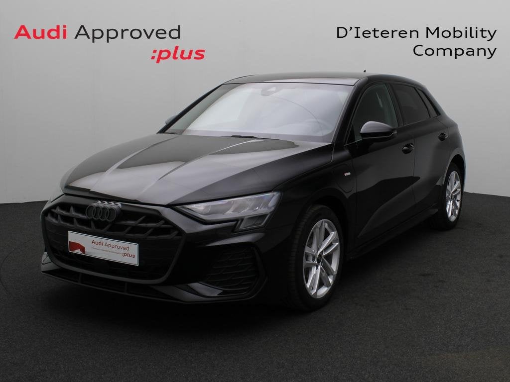 Audi A3 Sportback PHEV A3 Sportback PHEV 40 TFSI e S line S, Auto's, Audi, Automaat, Zwart, Hybride Elektrisch/Benzine, https://public.car-pass.be/vhr/c808d72f-6127-40fa-8114-e777e7dd3140
