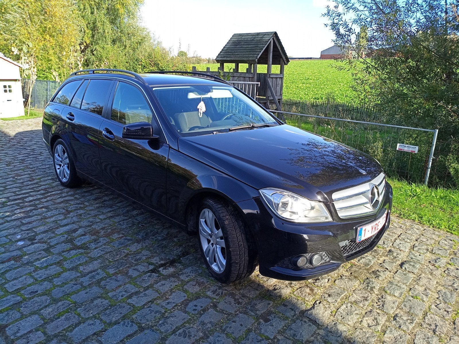 Mercedes c 2.2. diesel 2012, Auto's, Zwart, 4 cilinders, Zwart, 5 deurs
