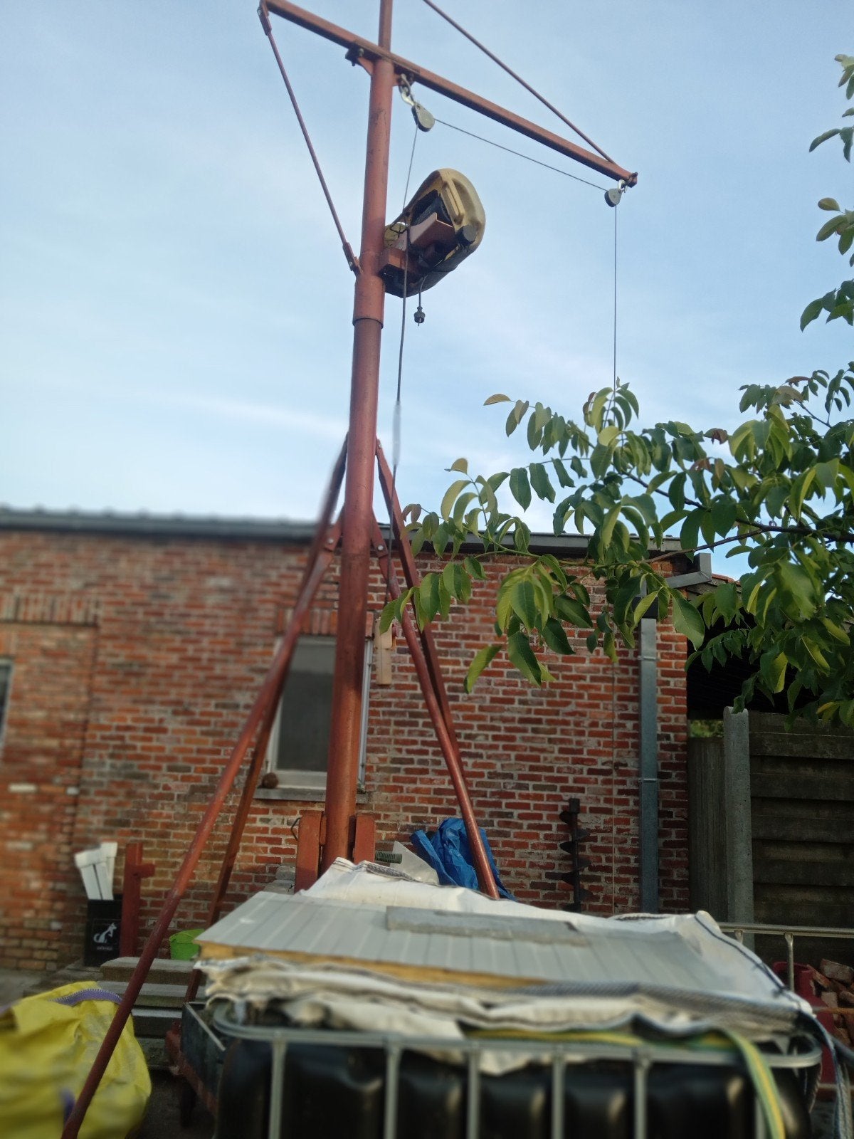 Kraantje, Ophalen