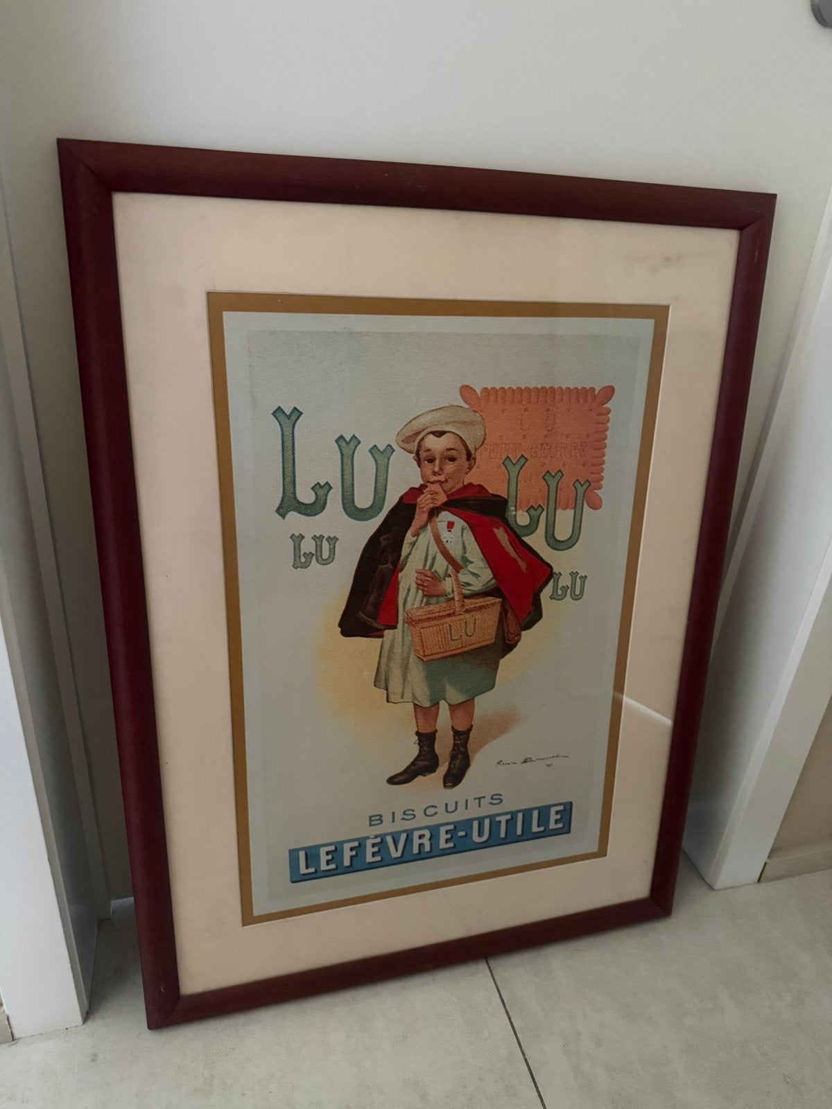 Lu biscuits vintage schilderij, Enlèvement, Comme neuf, Peinture