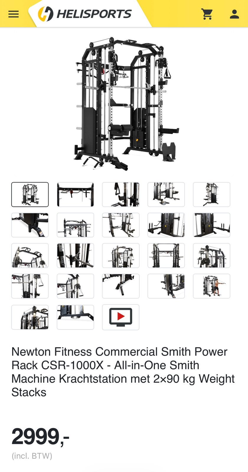 Fitness: smith machine en toebh, gewichten, halters, spiegel, Sport en Fitness, Ophalen