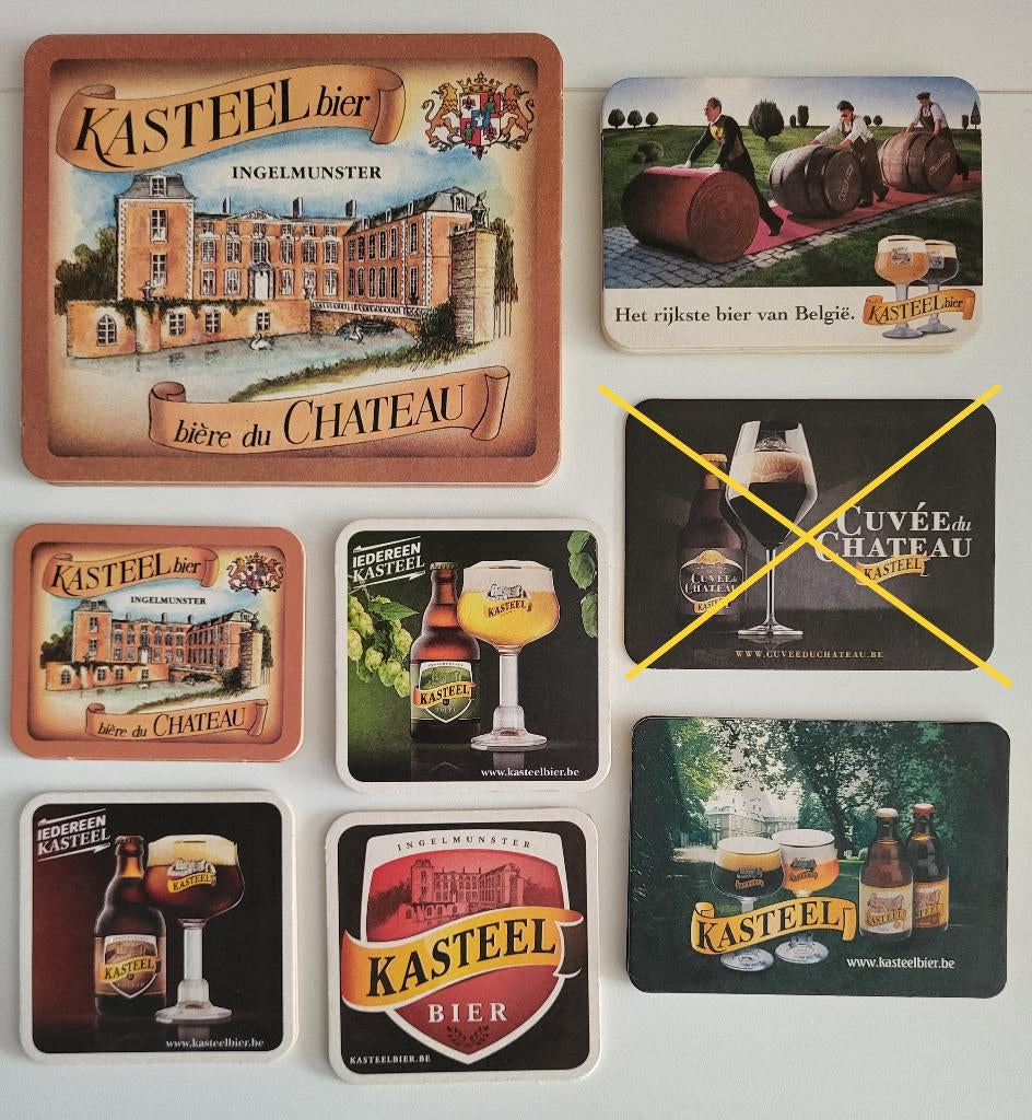 bierviltje kasteelbier ingelmunster bière de chateau viltjes, Verzamelen, Biermerken, Zo goed als nieuw, Viltje(s), Overige merken