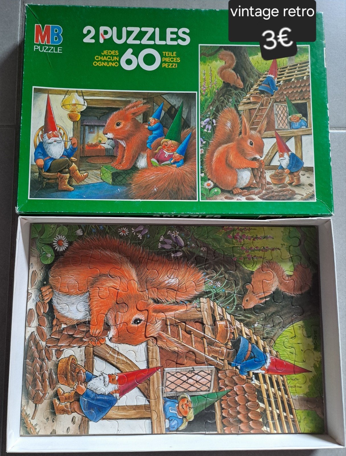 puzzel Kabouter David, Ophalen
