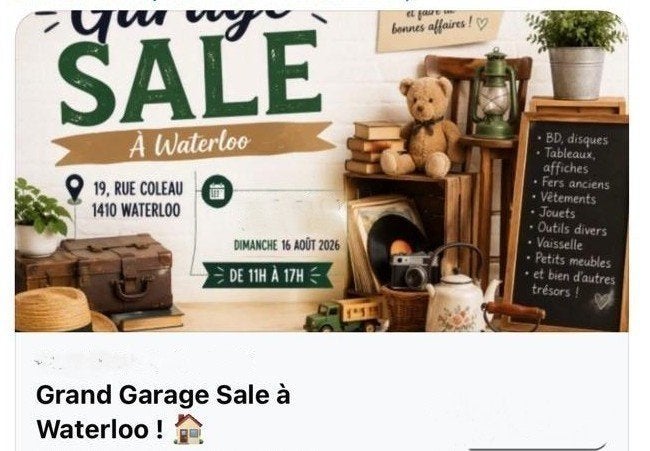 brocante garage sale, Divers, Lots de brocante, Enlèvement, Utilisé