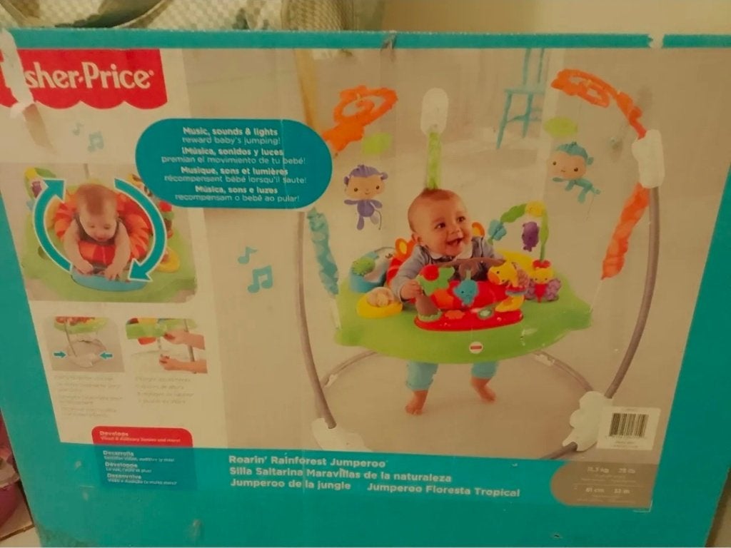 Jumperoo Fisher Price, Kinderen en Baby's, Speelgoed | Fisher-Price, Ophalen, Zo goed als nieuw, Duw- of Trekspeelgoed, Met licht