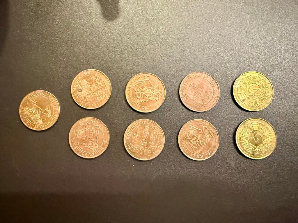9 pièces originales de Flandre occidentale (1980-1981), Enlèvement ou Envoi
