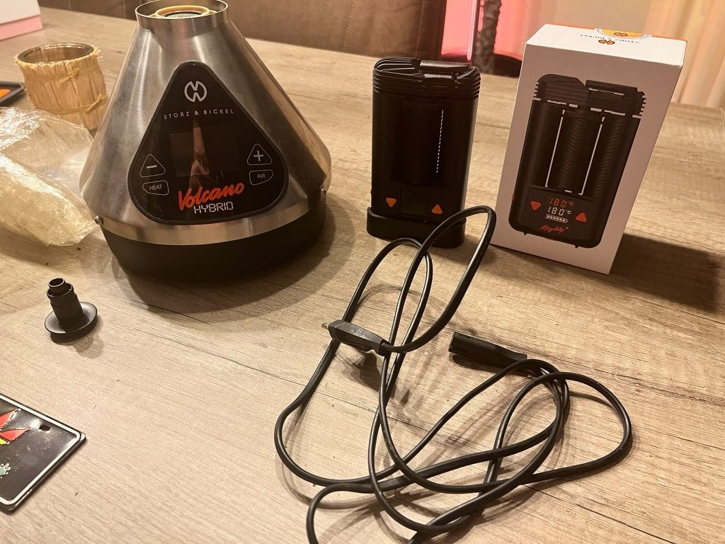 Complete Storz & Bickel-set! Volcano Hybrid, Mighty+ en etc!, Electroménager, Enlèvement, Utilisé