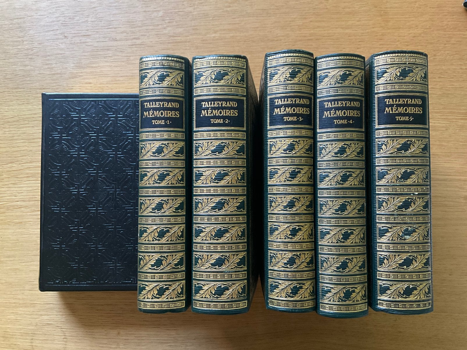 Talleyrand Mémoires 5 vol Jean de Bonnot, Livres, Histoire mondiale, Enlèvement