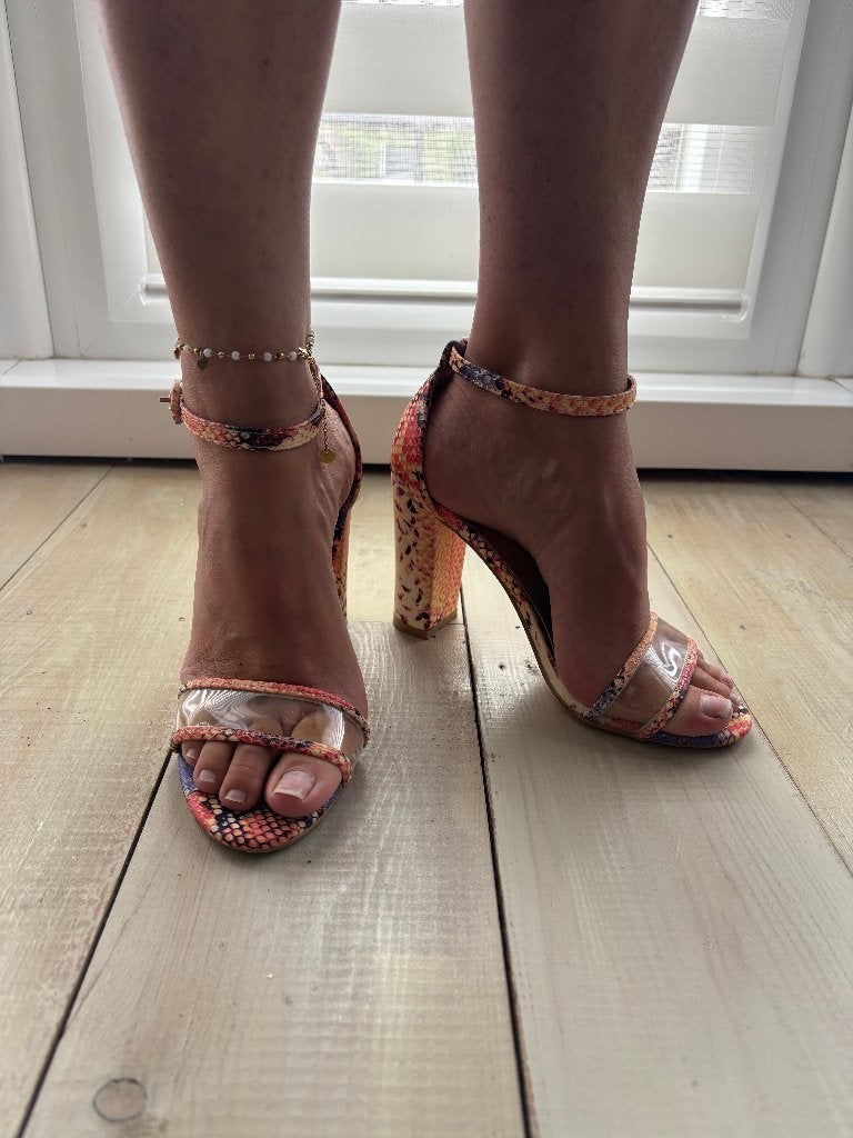 Chaussure - A talon effets pythons, La Bottine Souriante, Enlèvement ou Envoi, Autres couleurs, Escarpins
