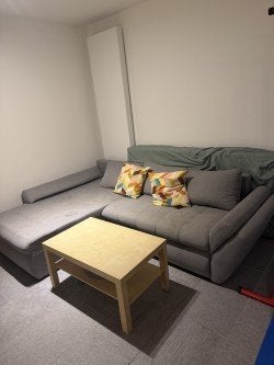 IKEA Grey Corner Sofa (with cushions), Ophalen, Gebruikt