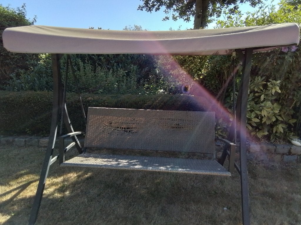 Tuinschommel met luifel, Tuin en Terras, Ophalen, Gebruikt