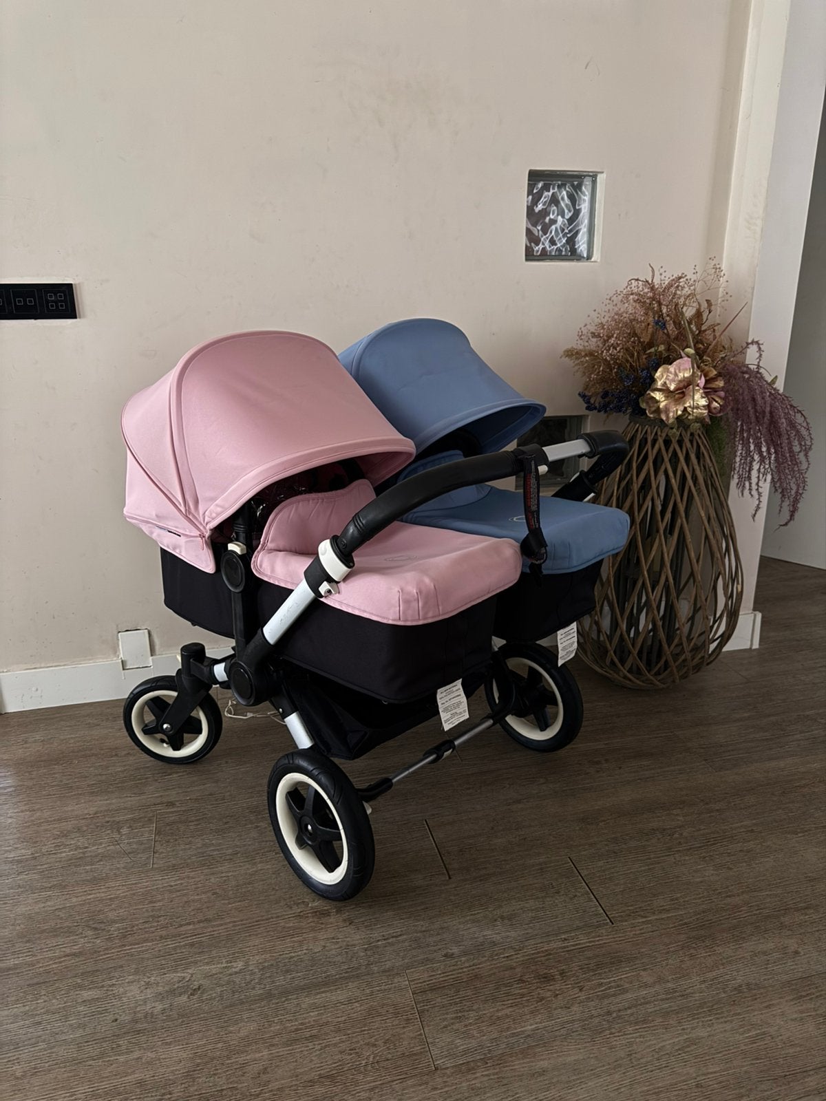 Bugaboo donkey dou kinderwagen met maci cosi, Tige de poussée réglable, Bugaboo, Comme neuf, Enlèvement