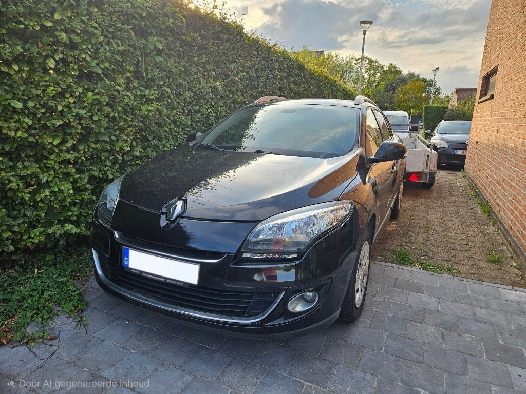 Renault megane benzine, Auto's, Voorwielaandrijving, Euro 5, Stof, Zwart
