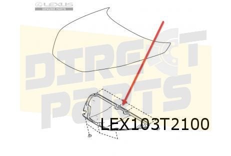 Lexus LBX (3/24-) motorkap isolatie Origineel! 5334152270, -, -, Nieuw, Lexus