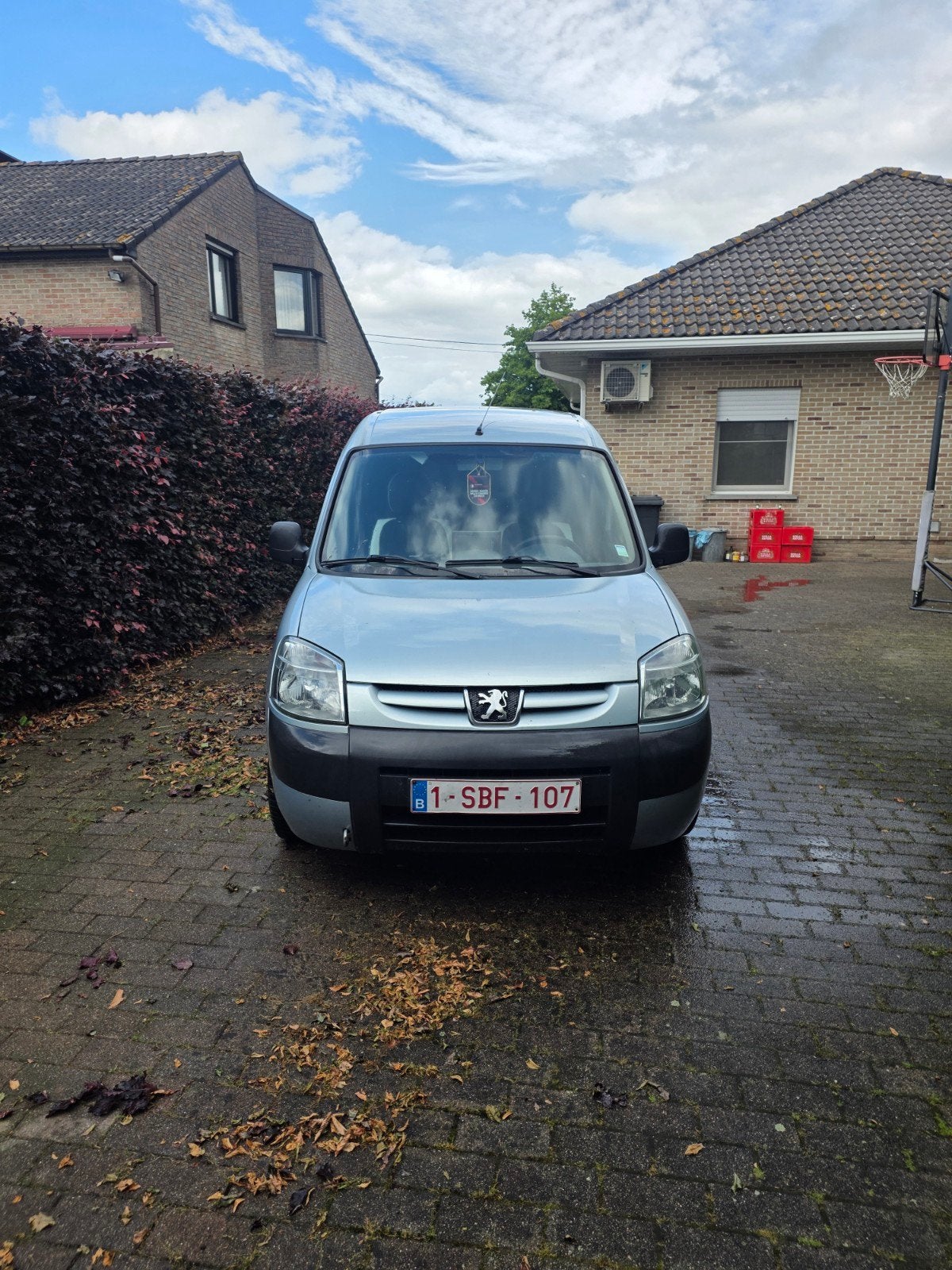 Peugeot partner 2.0, Auto's, Voorwielaandrijving, Stof, Zwart, Blauw