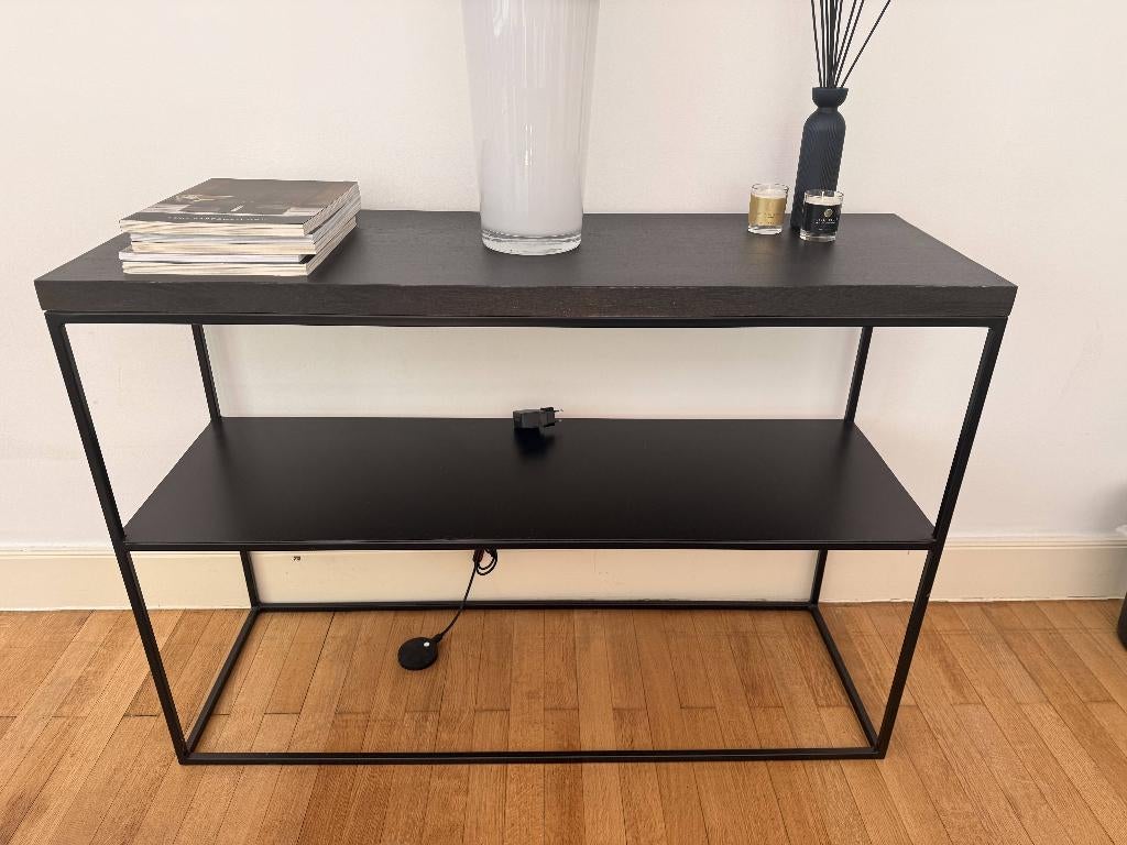 Bijzettafel, Maison & Meubles, Tables | Tables d'appoint, Enlèvement, Utilisé, 75 cm ou plus, Rectangulaire