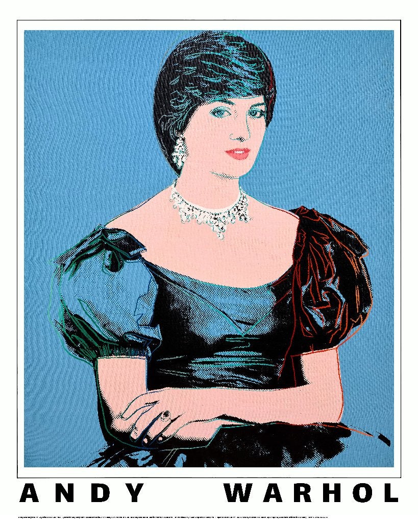 Affiche Andy Warhol Princess Diana, Antiek en Kunst, Kunst | Litho's en Zeefdrukken, Ophalen of Verzenden