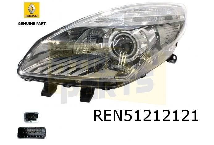 Renault Scenic / Grand Scenic (-1/12) koplamp Links (HID/ ac, -, -, Nieuw, -