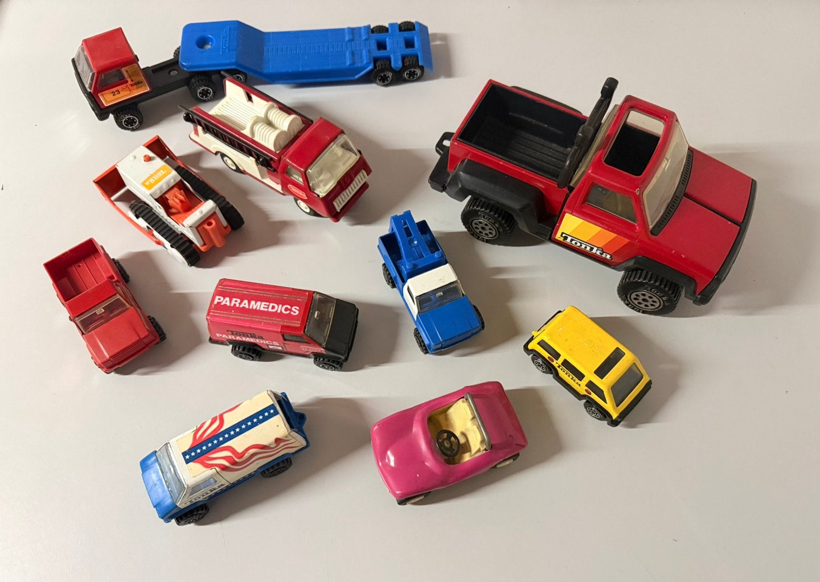 Lot de 10 véhicules Tonka vintage 70/80 de la collection, Hobby & Loisirs créatifs, Voitures miniatures | Échelles Autre, Enlèvement ou Envoi