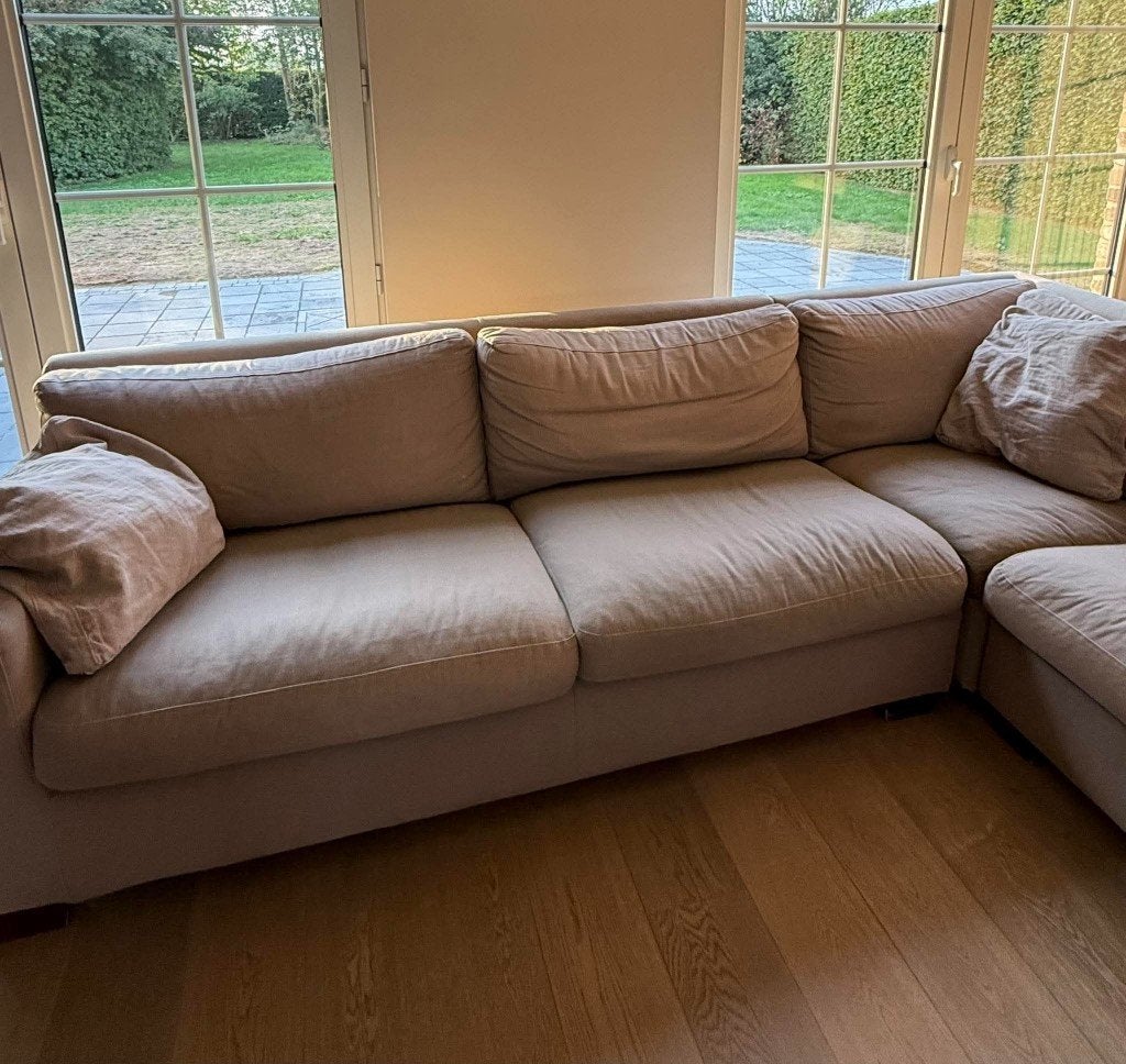 zetel, Maison & Meubles, 250 à 300 cm, Banc d'angle, Enlèvement, Utilisé