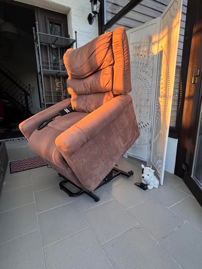 Fauteuil relax STYL’CARE releveur, Maison & Meubles, Moins de 75 cm, Enlèvement ou Envoi, Moins de 150 cm, Tissus