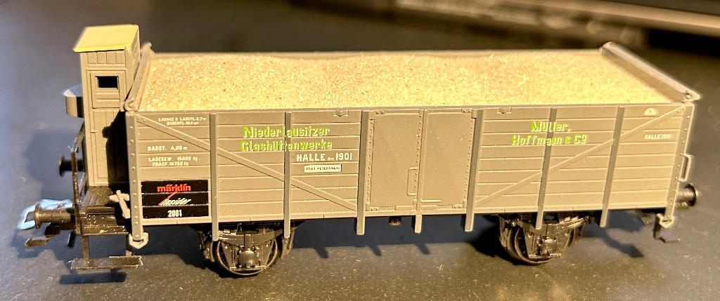 3076. Tombereau chargé sable « Müller » H0 Märklin., Enlèvement ou Envoi, Neuf, Wagon, Märklin