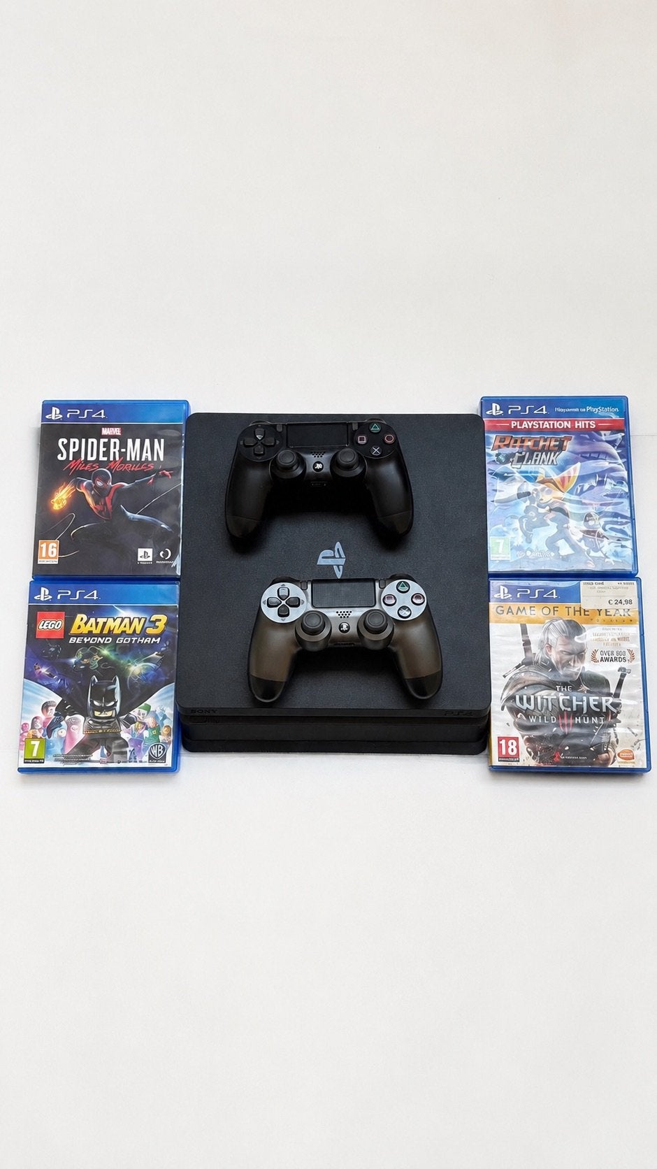 Ps4 met 2 controllers en spelletjes, Games en Spelcomputers, Spelcomputers | Sony PlayStation 4, Ophalen, Met 2 controllers, Zo goed als nieuw