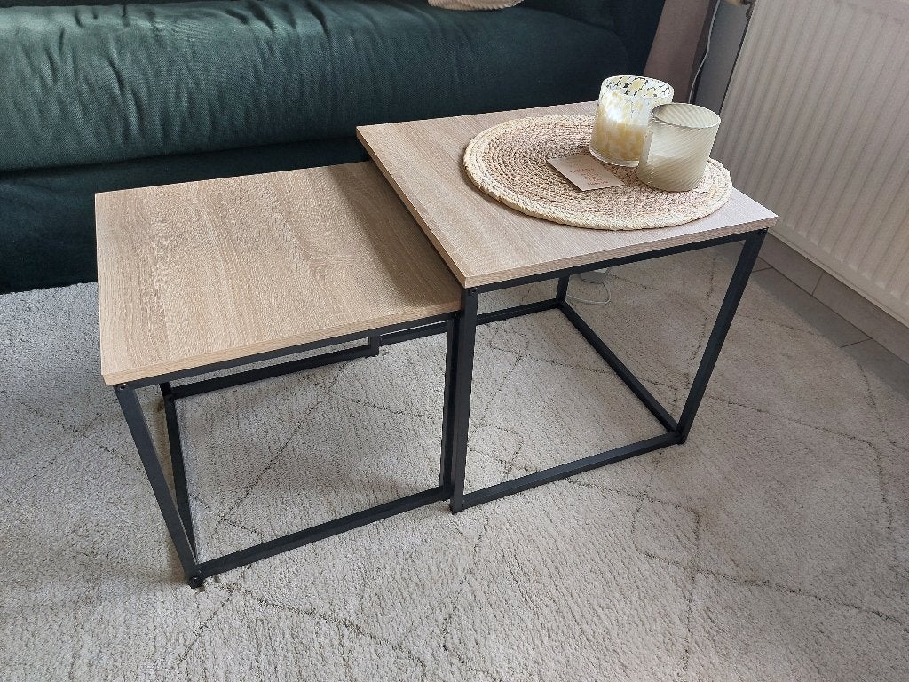 Tables basses gigognes, Autres essences de bois, Comme neuf, Enlèvement, Moins de 50 cm