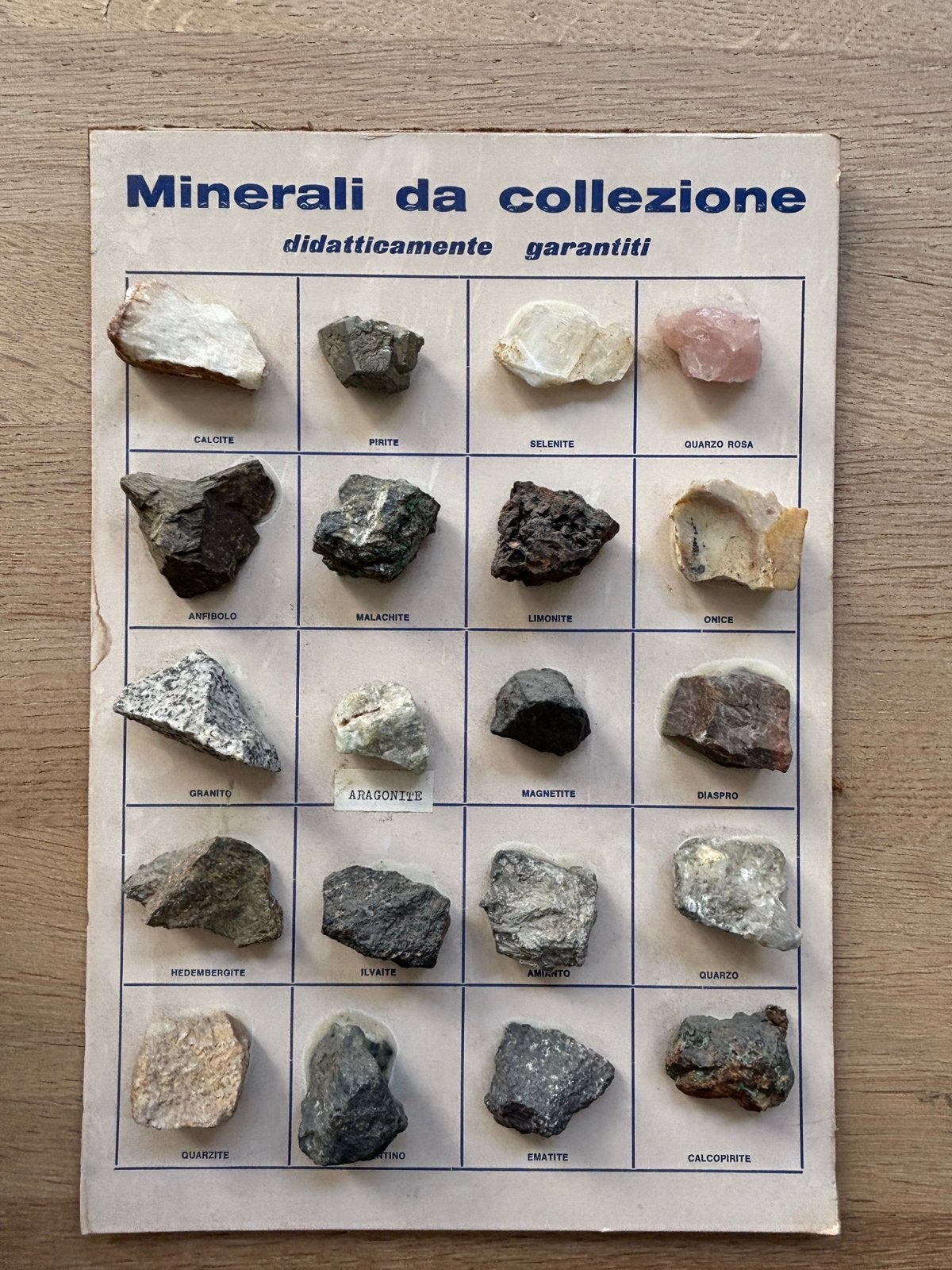 collection de minéraux pédagogique Minerali da collezione, Collections, Enlèvement ou Envoi, Minéral