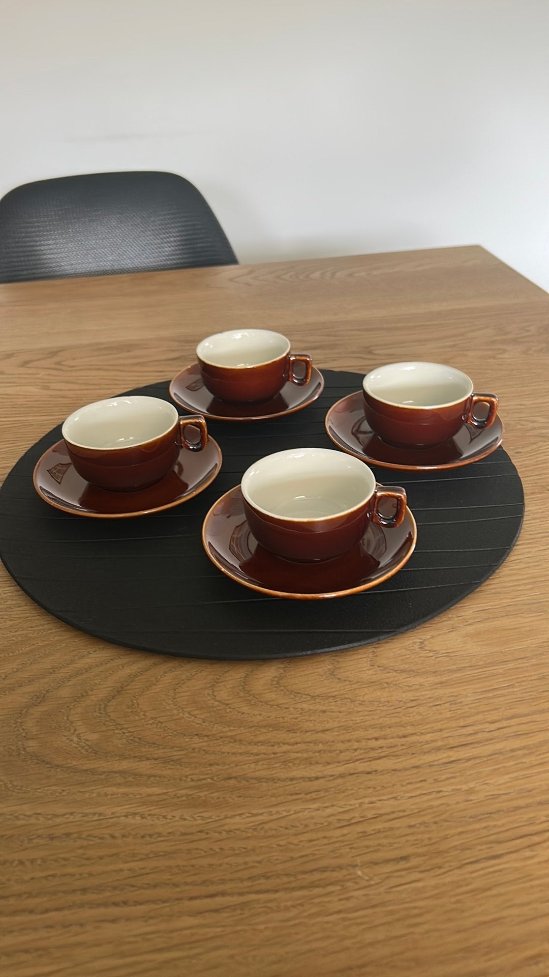 4 kopjes met schoteltjes Villeroy en Boch, Antiek en Kunst, Ophalen of Verzenden