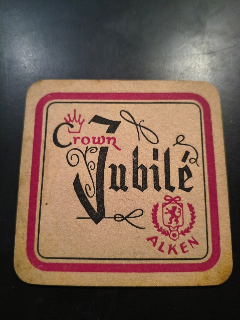 Bierviltje Crown Jubilé, Verzamelen, Ophalen, Gebruikt, Viltje(s), Overige merken