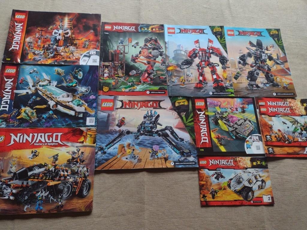 11 lego ninjago sets met boekje en doos (zonder minifiguren), Enfants & Bébés, Jouets | Duplo & Lego, Neuf, Lego, Ensemble complet