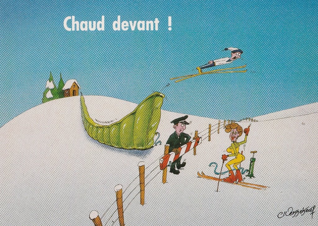 HUMOR -  Heet van voren !!, Collections, Cartes postales | Thème, Envoi, Non affranchie, Autres thèmes