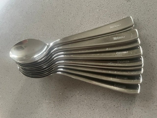 12 koffielepels inox NIEUW, Antiquités & Art, Enlèvement ou Envoi