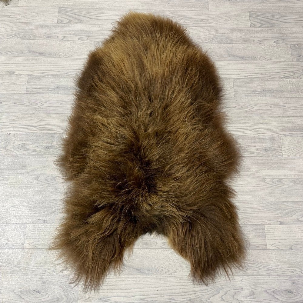 Schapenvacht IJslands bruin 115x70cm #1845 | Lederstore, Neuf, Tapisserie murale, Brun, Matériau naturel