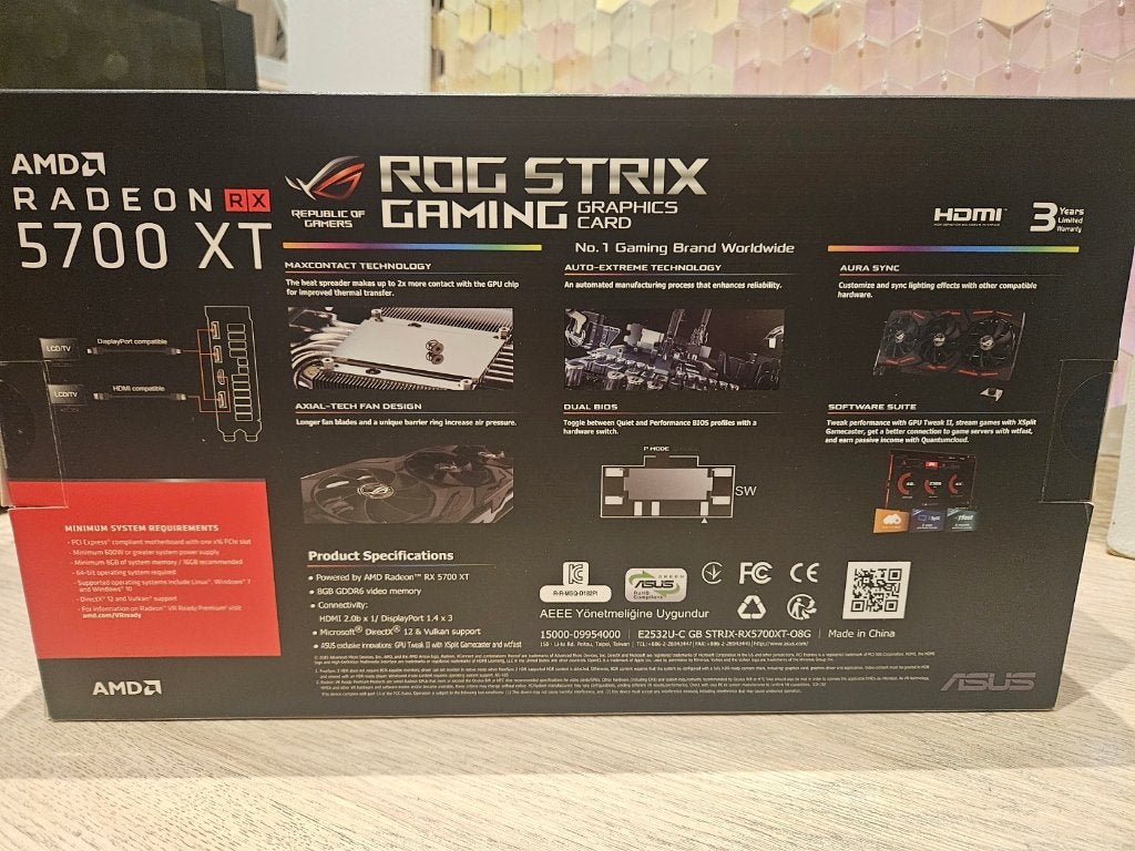 Asus Radeon RX 5700 XT grafische kaart, Informatique & Logiciels, Enlèvement, Utilisé, AMD, HDMI