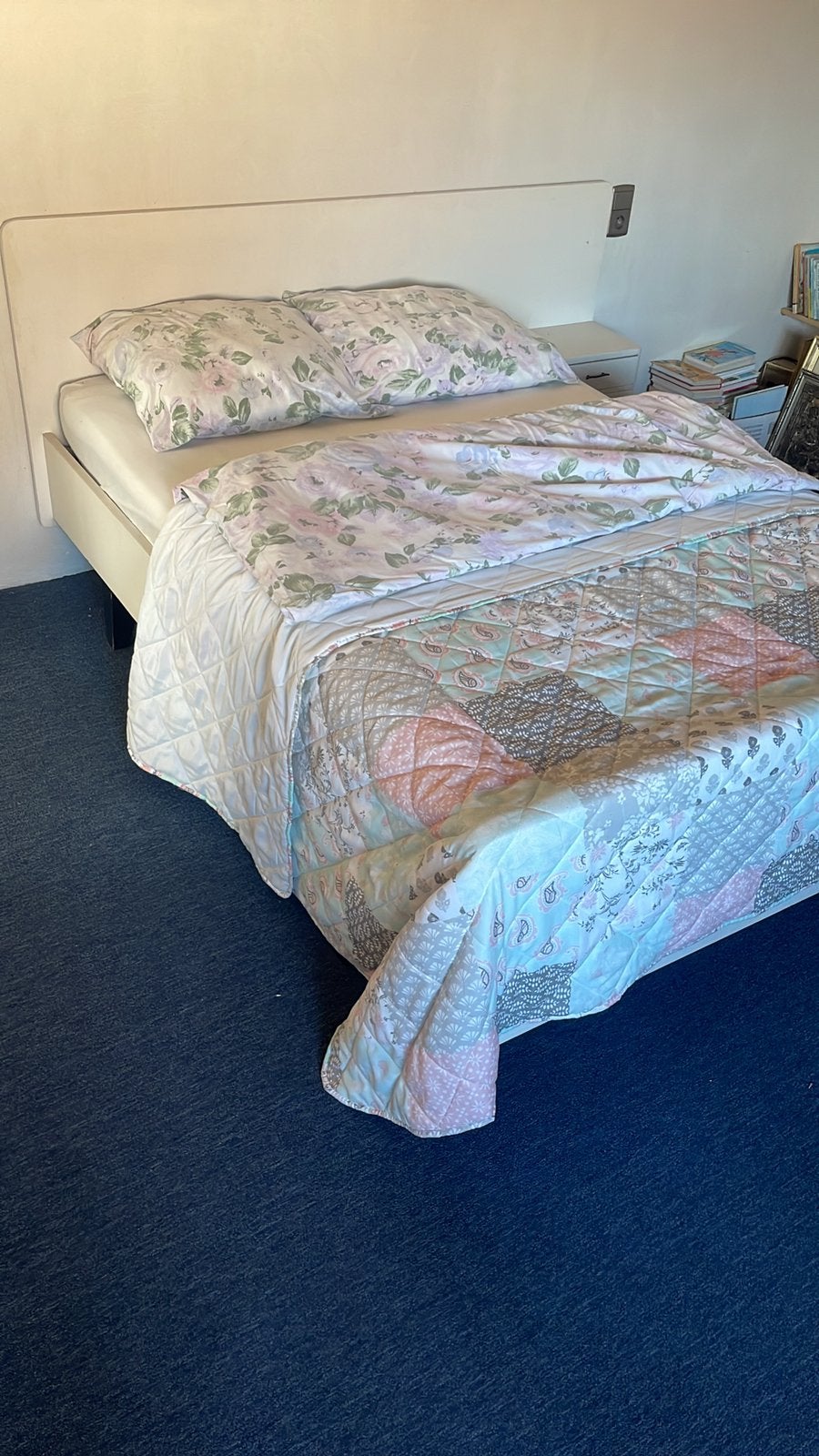 Tweepersoonsbed, Huis en Inrichting, Ophalen, Gebruikt, Wit, Tweepersoons