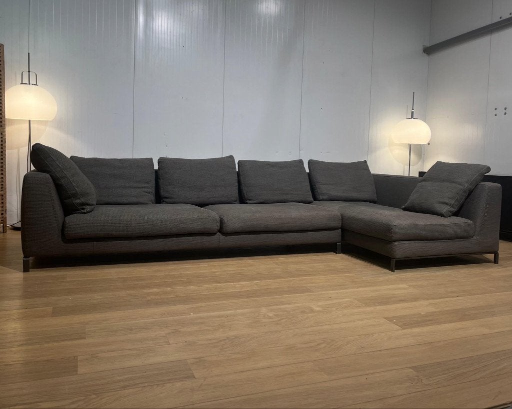 TBE B&B Italia Ray canapé d’angle + garantie, 150 cm ou plus, Quatre personnes ou plus, Comme neuf, Tissus