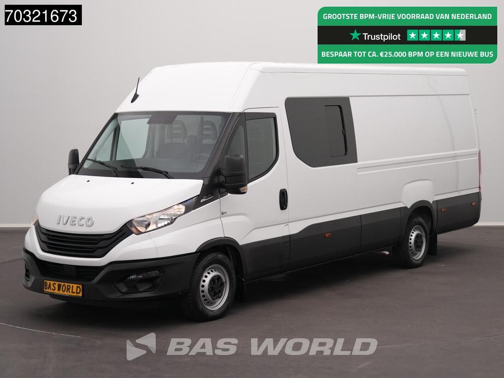 Iveco Daily 35S16 Dubbel Cabine Automaat L3H2 3,5t Trekhaak, Auto's, Bestelwagens en Lichte vracht, Automaat, Stof, Gebruikt, Euro 6