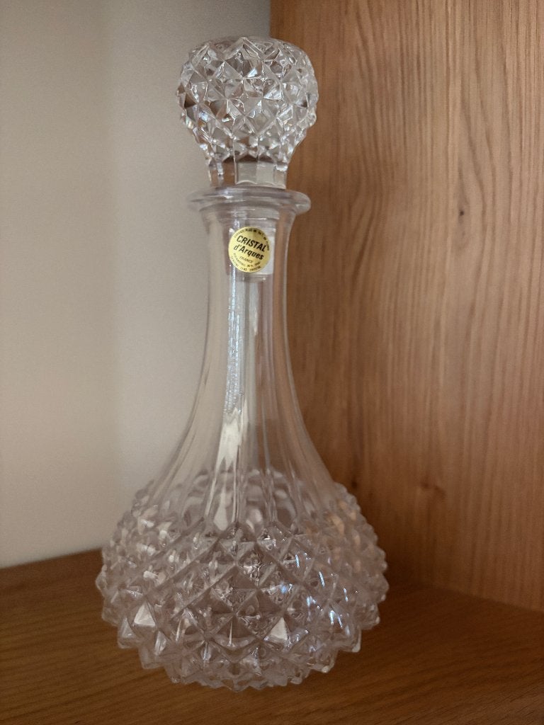 Carafe en cristal, Cristal d'Arques avec bouchon, Antiquités & Art, Antiquités | Verre & Cristal, Enlèvement
